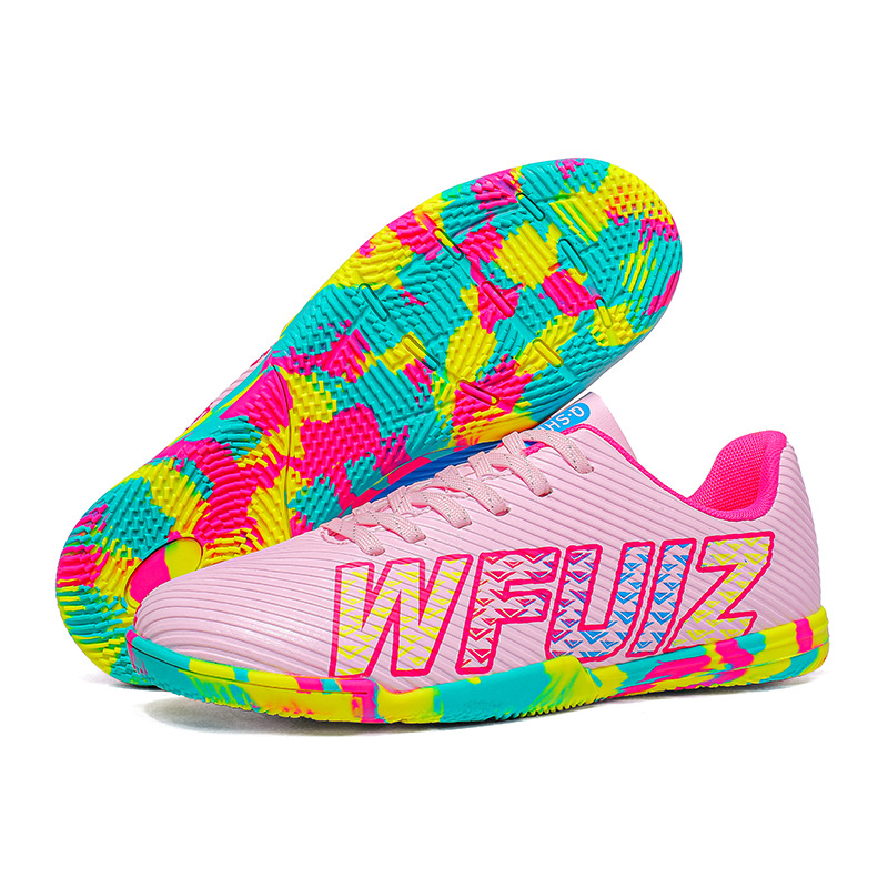 Nuevos zapatos de fútbol transfronterizos de clavos largos, zapatos de fútbol para hombres y mujeres, zapatos de fútbol para niños, zapatos de fútbol directos de fábrica de stock