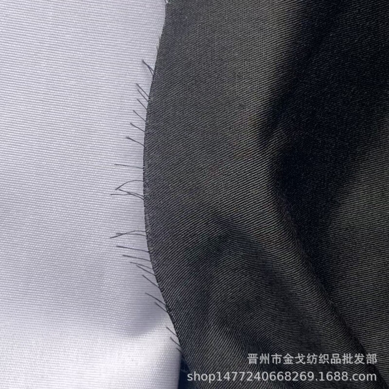 Polyester Black Small Twill 4513372 1.5m Wide Workwear Fabric Lining Material
