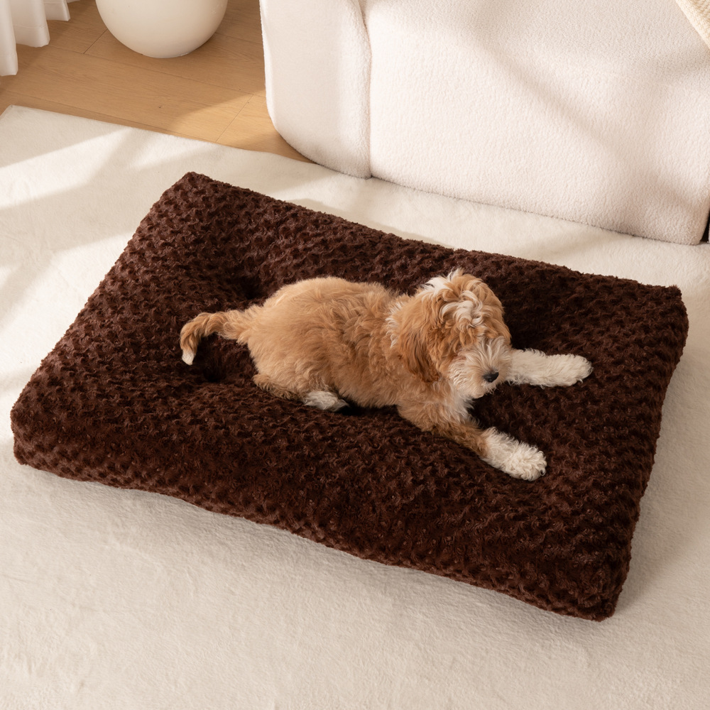 Cojín de mascotas, cojín de peluche largo, invierno cálido para dormir, cojín de mascotas, cama para perros, comodidad para perros, perros, perros, perros, pet