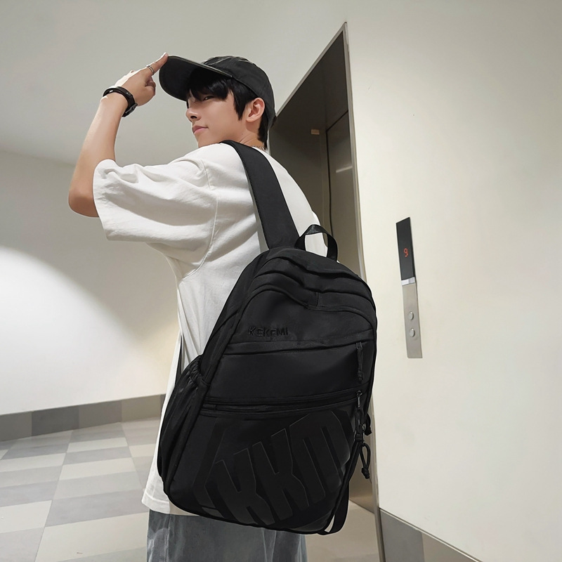 Mochila escolar 2025 nueva marca de moda para estudiantes universitarios Mochila de viaje por computadora de gran capacidad para estudiantes de secundaria y preparatoria
