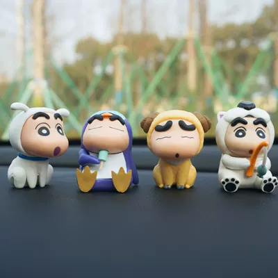 Car ornaments and Cute Center Console Decorations - add-to-favorites-follow-for-a-free-damage-free-adhesive-new-2nd-generation-cosplay-crayon-shin-chan-animal-one-random-figure