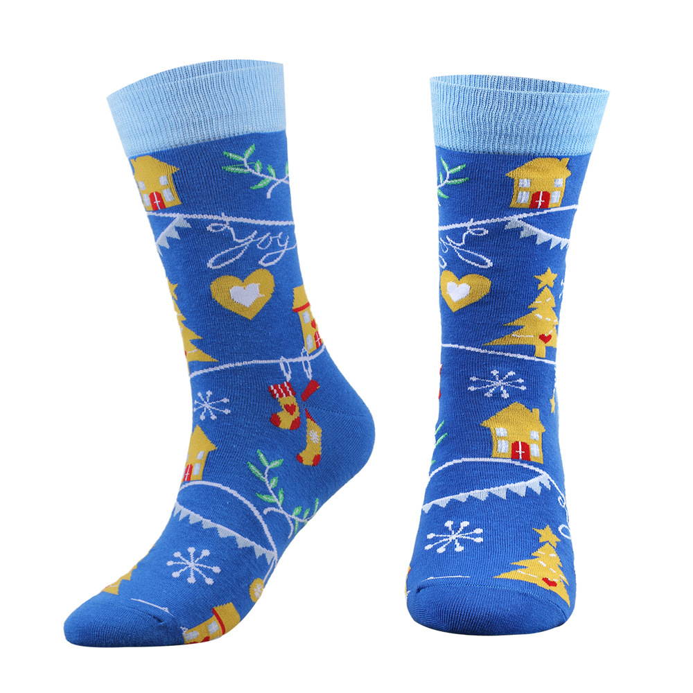 Women's Socks & Hosiery enlarged Christmas socks, large size men's socks, cotton socks, men's socks, women's socks, new Christmas mid tube socks trend_voghion.com