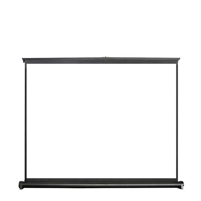 信优简易桌幕办公会议50寸40寸户外便携幕布高清白塑投影仪屏幕