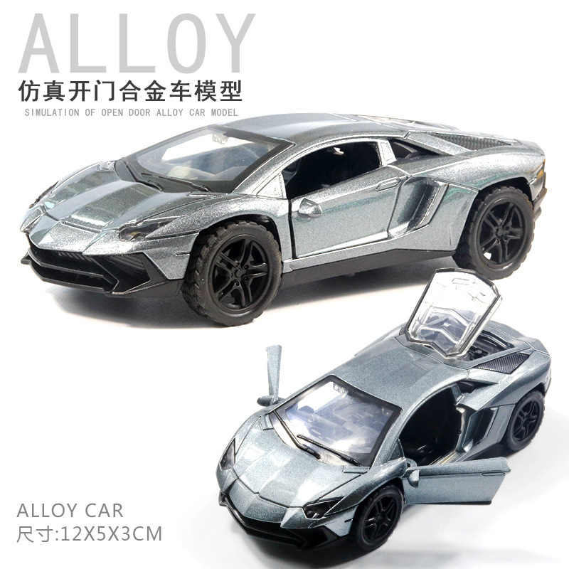 Return fuerza a granel aleación modelo de coche puerta abierta coche de juguete para niños niño decoración de pastel al por mayor