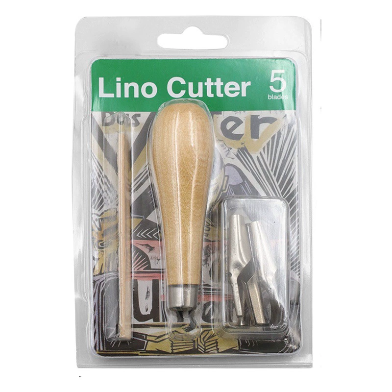 Печать творческих производственных инструментов деревянная ручка нож для резьбы профессиональные художественные принадлежности нож для резьбы по дереву пять голов комбинированный костюм