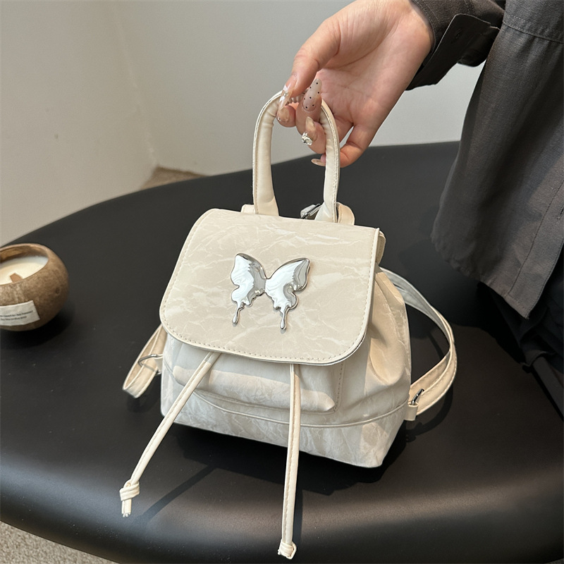 Mochila de diseño nicho bolso de damas 2024 nueva moda ocio estilo universitario mochila de moda