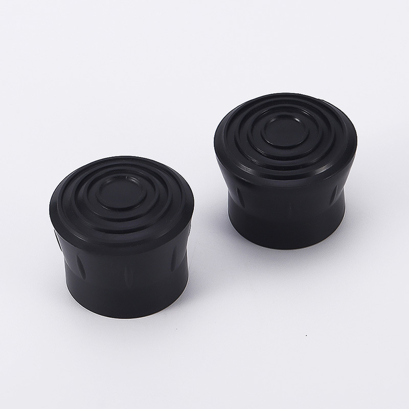 厂家批发32mm黑色管帽 圆柱型PVC金属管套保护套 天幕杆防滑套