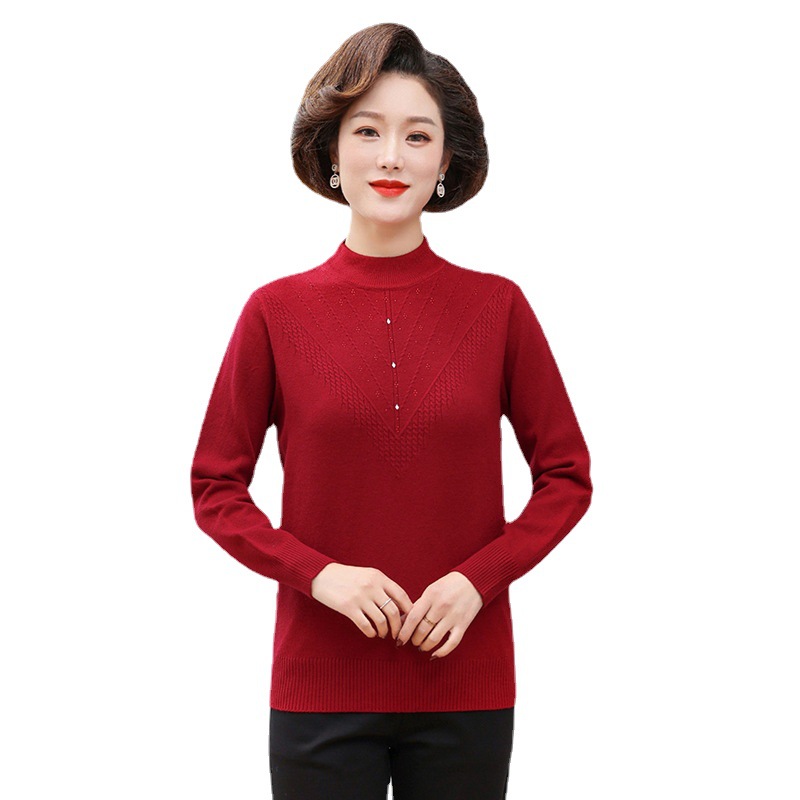 D7069 610K ÁO LEN NỮ TONTDI ÁO LEN MÙA XUÂN THU ĐÔNG TRUNG NIÊN THỜI TRANG NỮ G02 SẢN PHẨM MỚI