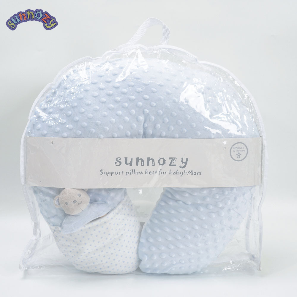 almohada de lactancia en forma de U, almohada de asiento para bebés con almohada multifuncional para embarazadas y anti-vomitación de leche image 7
