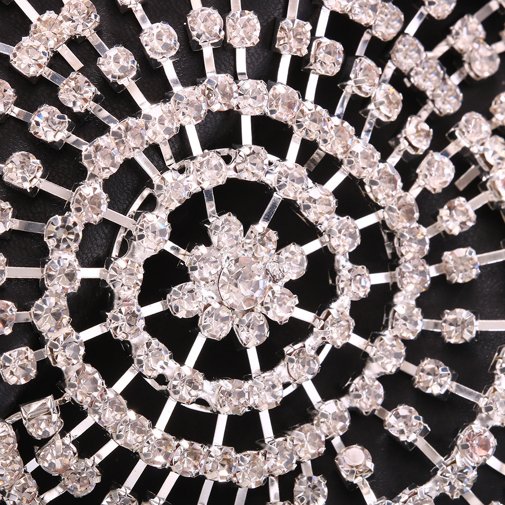 Europa y América nueva cadena del pelo del rhinestone personalidad de la moda exagerada larga borla etapa tocado accesorios para el cabello headwear