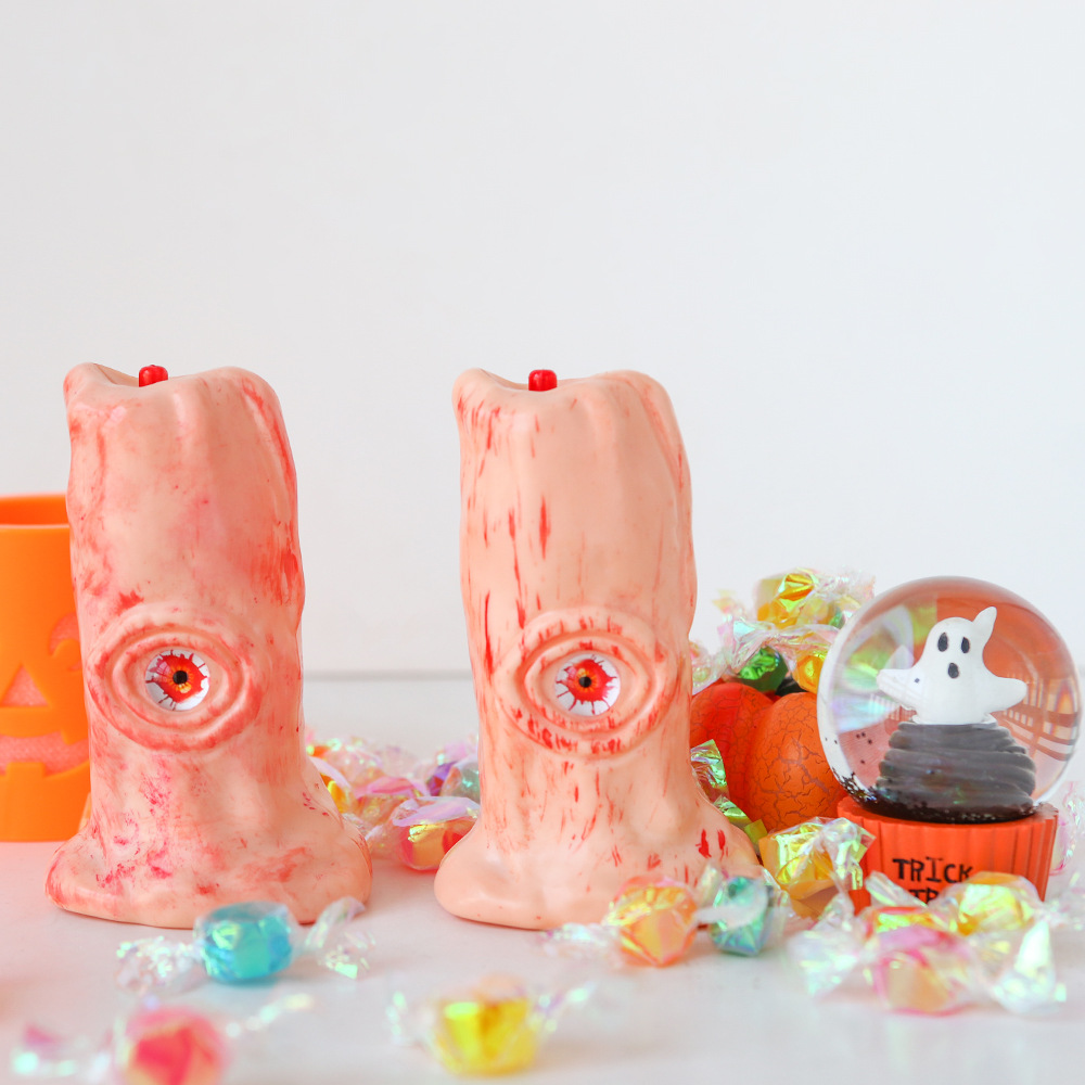 Halloween Sangre Ojos Lámpara LED Electrónico Lámpara de vela Iluminación de calabaza Horror Decoración de la fiesta Props