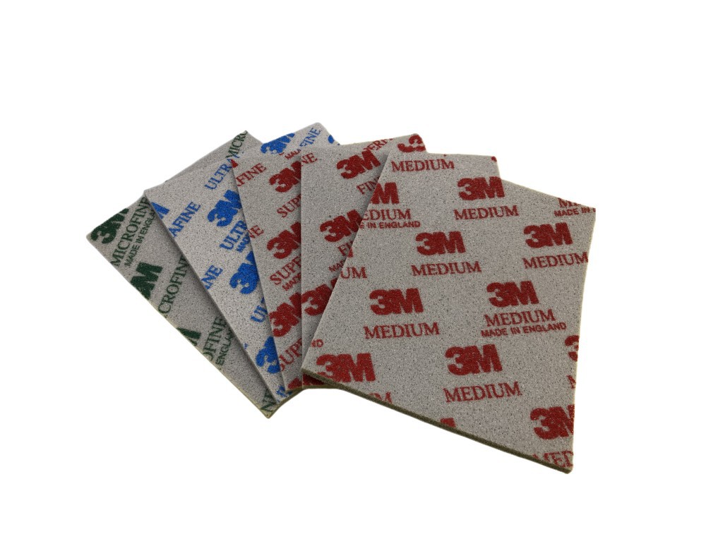 3M海绵砂纸 02602 木材金属玻璃纤维塑料凝胶 #06895氧化铝海绵块