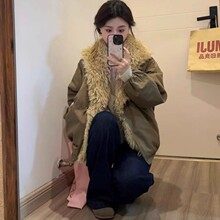 秋冬超好看冬装厚外套女冬2025新款小个子加厚牛角扣棉衣棉服冬季
