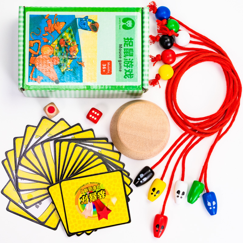 Mouse board role-playing games Same item Young Children Early education Attention train toy Parenting interaction desktop game