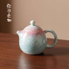弥言创意结晶釉窑变茶壶陶瓷单壶带过滤功夫茶具泡茶壶茶杯手执壶