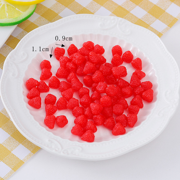 realistic small strawberry PVC
