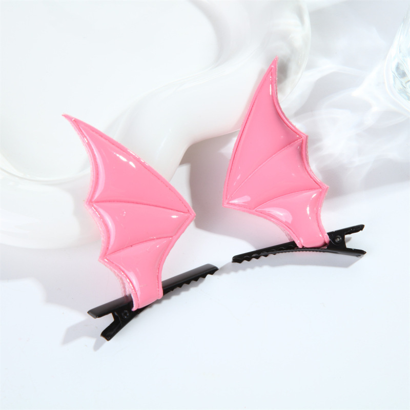 ホット販売ハロウィン帽子コウモリヘアピンヘアバンドセット小悪魔レザーアクセサリーフェスティバルパーティー小道具ヘアアクセサリー|undefined