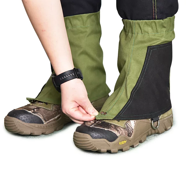 Outdoor sports leg cover Adventure camping anti-scratch foot cover canvas camping leggings hiking short leggings cover wholesale