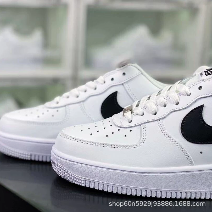 Nike Air Force 1, обувь, черные кроссовки, оптом
