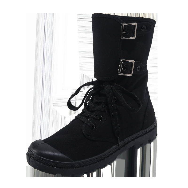 Men Running Shoes Sports Shoes Sneakers Canvas Arch Support Shock Absorption Sneakers_voghion.com