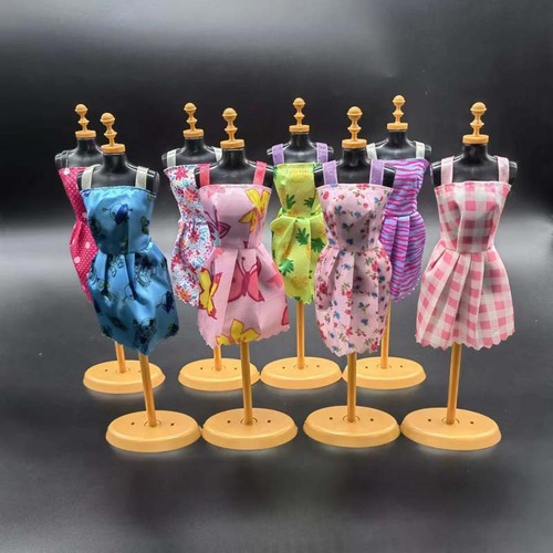 30CM/11.5-inch Barby Doll Toy Clothes Changeable Princess Dress with Tulle Skirt, Magic Stick Shorts Dress