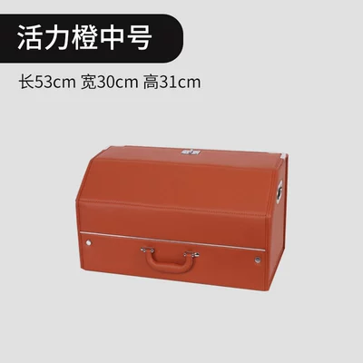 car storage box with | Car storage bag/box - turn-down-style-medium-size-vibrant-orange-533031