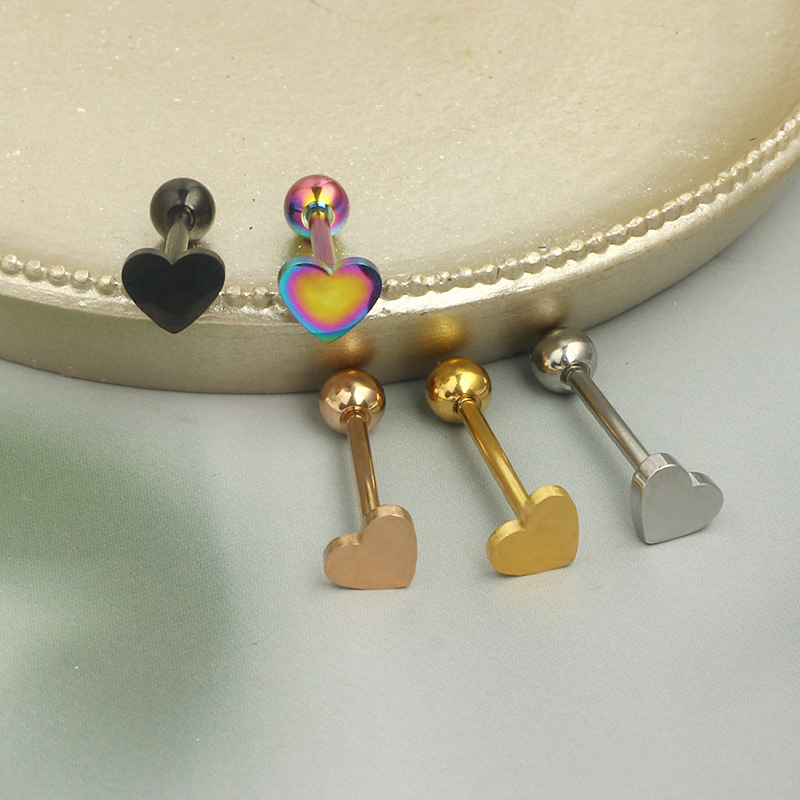 Pointed titanium steel lip stud product view