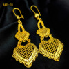 Golden earrings, ethnic ring, European style, light luxury style, ethnic style