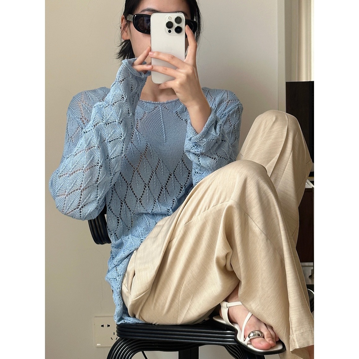 Summer knitted sweater