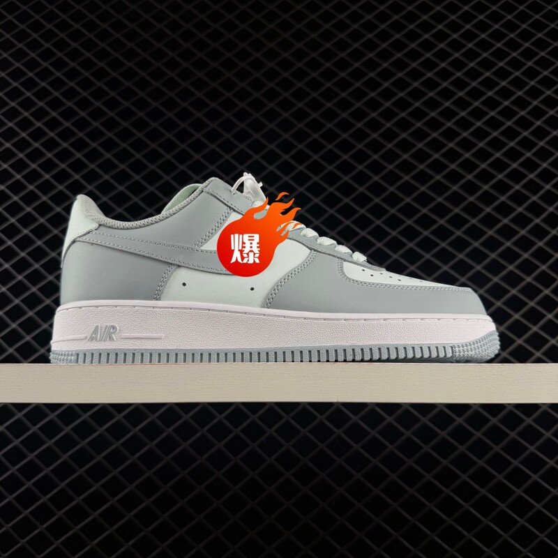 Air Force 1 '07 Thick-Soled Low-Top White and Gray Air Force One Casual Sports Sneakers for Men and Women Air Force 1 '07 Thick-Soled Low-Top White and Gray Air Force One Casual Sports Sneakers for Men and Women