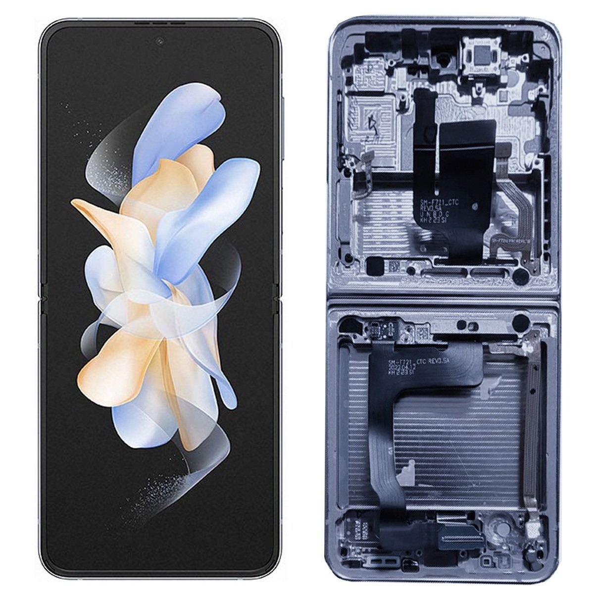 Aplicable a la pantalla de la serie Samsung Z FLIP, ensamblaje de pantalla LCD, ensamblaje de pantalla de teléfono móvil, pantalla plegable