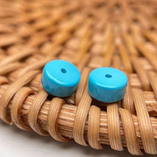 천연 청록색 높은 도자기 블루 스트레이트 컷 분리기 비드 스페이서 팔찌 액세서리 DIY 수제 액세서리 장난감 목걸이