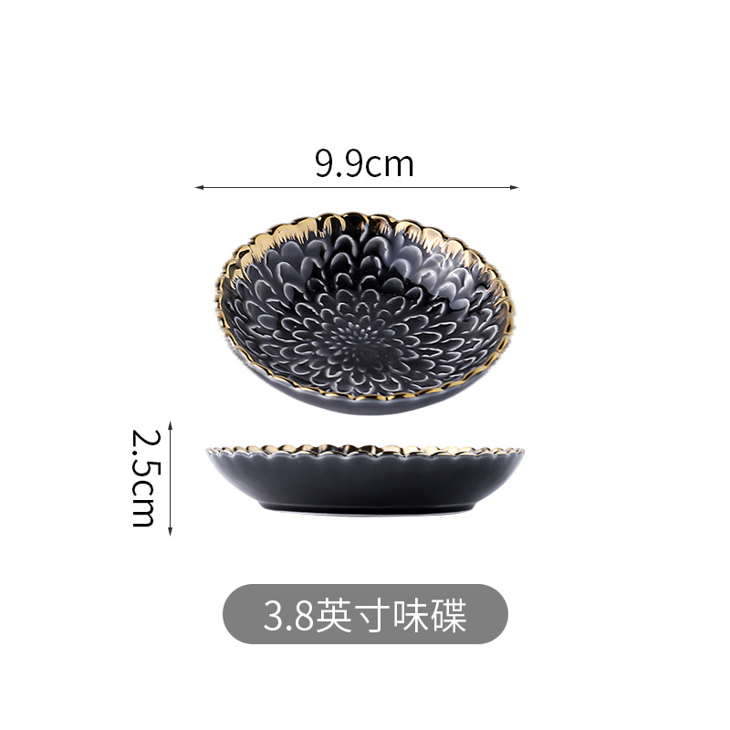 Plato de sabor negro