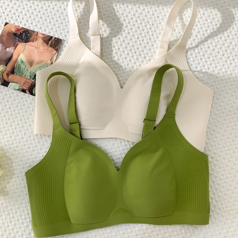 Seamless Adjustable Bra for Women with Large Busts, Thin Design with Bunny Ears, Side Breast Reduction, Anti-Sagging, Soft Support Bra Seamless Adjustable Bra for Women with Large Busts, Thin Design with Bunny Ears, Side Breast Reduction, Anti-Sagging, Soft Support Bra