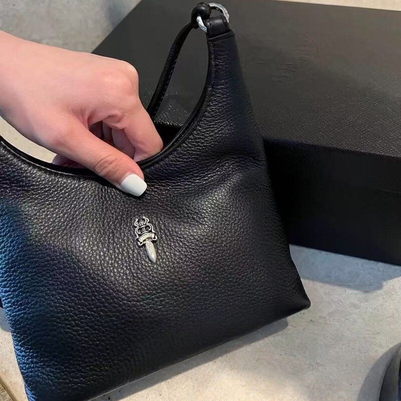 女性用バッグ新しいスタイルクローハート本革チェーン脇の下バッグハイエンド大容量シングルショルダークロスボディバッグハンドバッグ|undefined