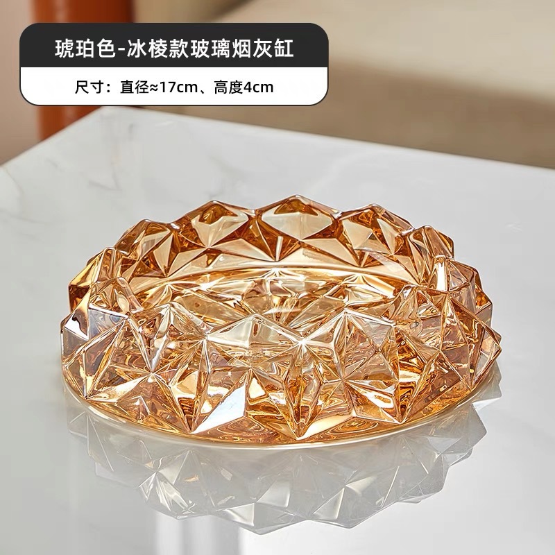 Manzana verde al por mayor cenicero de vidrio transparente hotel restaurante de cigarrillo de cristal gris de cigarrillo de cristal rosa de cigarrillo de cristal