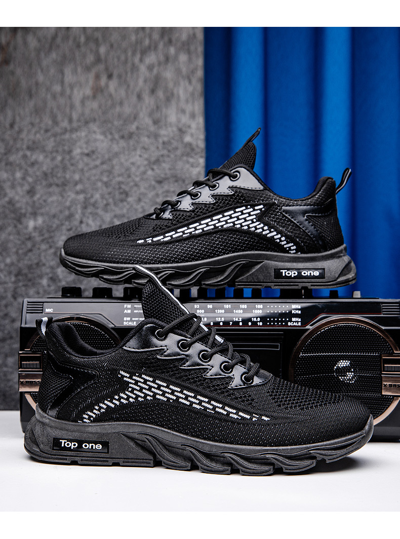 Ddy Schuhe Grenzüberschreitender Außenhandel Fliegendes Weben Atmungsaktive Casual Fashion Low Top Air Cushion Herren Trendy Schuhe Sportschuhe Großhandel_voghion.com