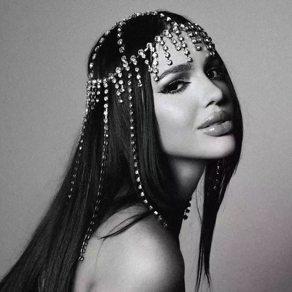 Популярная трансграничная роскошная повязка на голову со стразами и кисточками, аксессуары для волос, женская мода, ретро повязка на голову со стразами, аксессуары для волос, головной убор