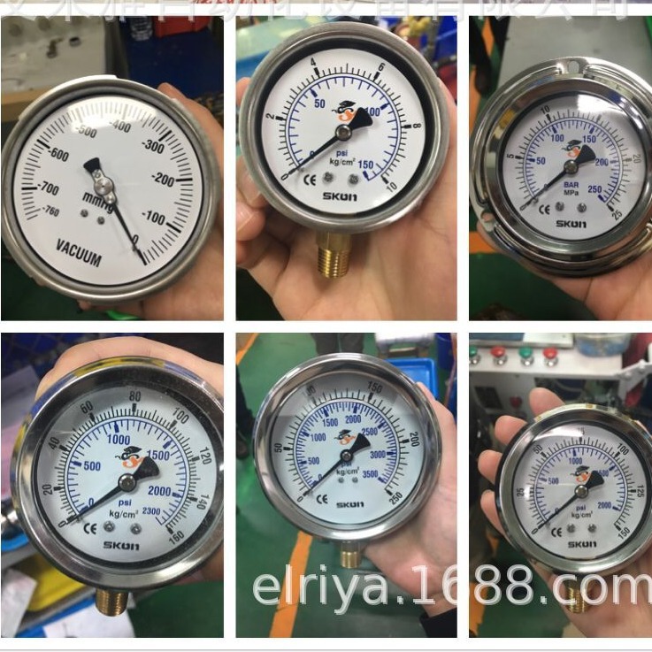 供应台湾协钢SKON压力表气压水压真空1MPA,4MPA,7MPA