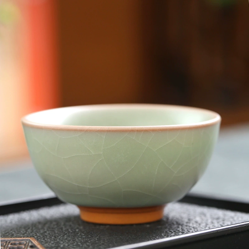 Открыть одну чашку Ру к porcelain чайная чашка домашняя мастер чашка набор бамбук чашка кунг-фу чай одиночная чашка чаебалка чашка