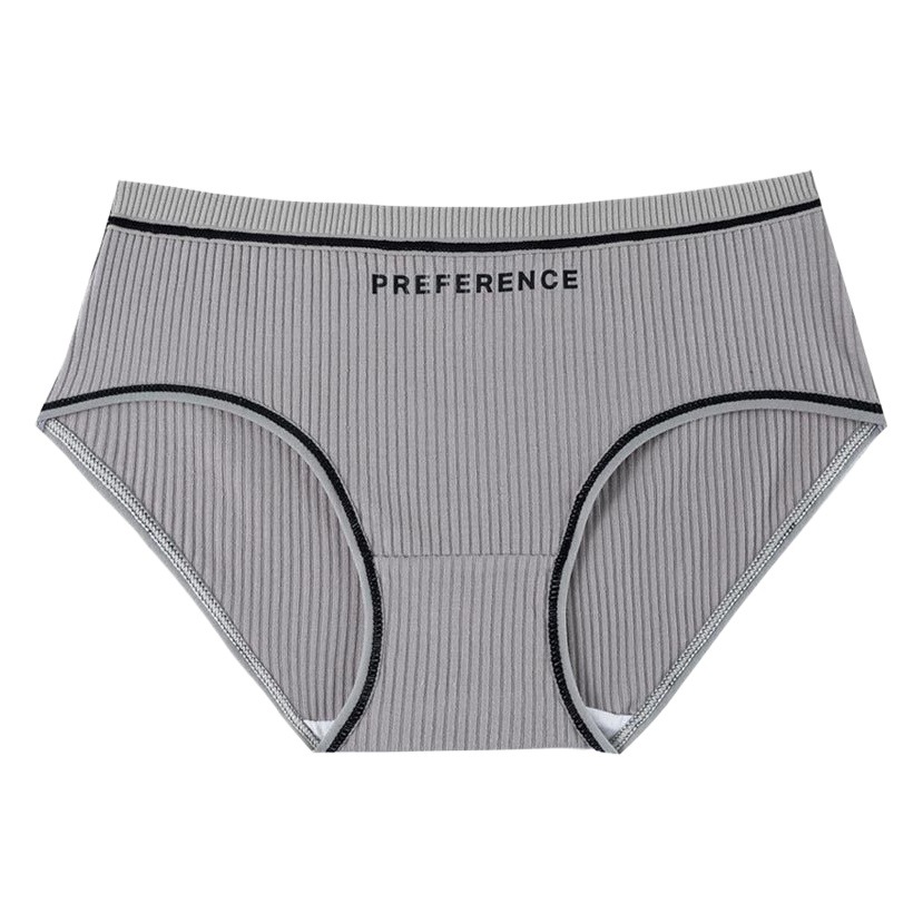 Nueva ropa interior de algodón de las mujeres transpirable algodón inferior entrepierna letra impresa chica calzoncillos deportes estilo chica ropa interior