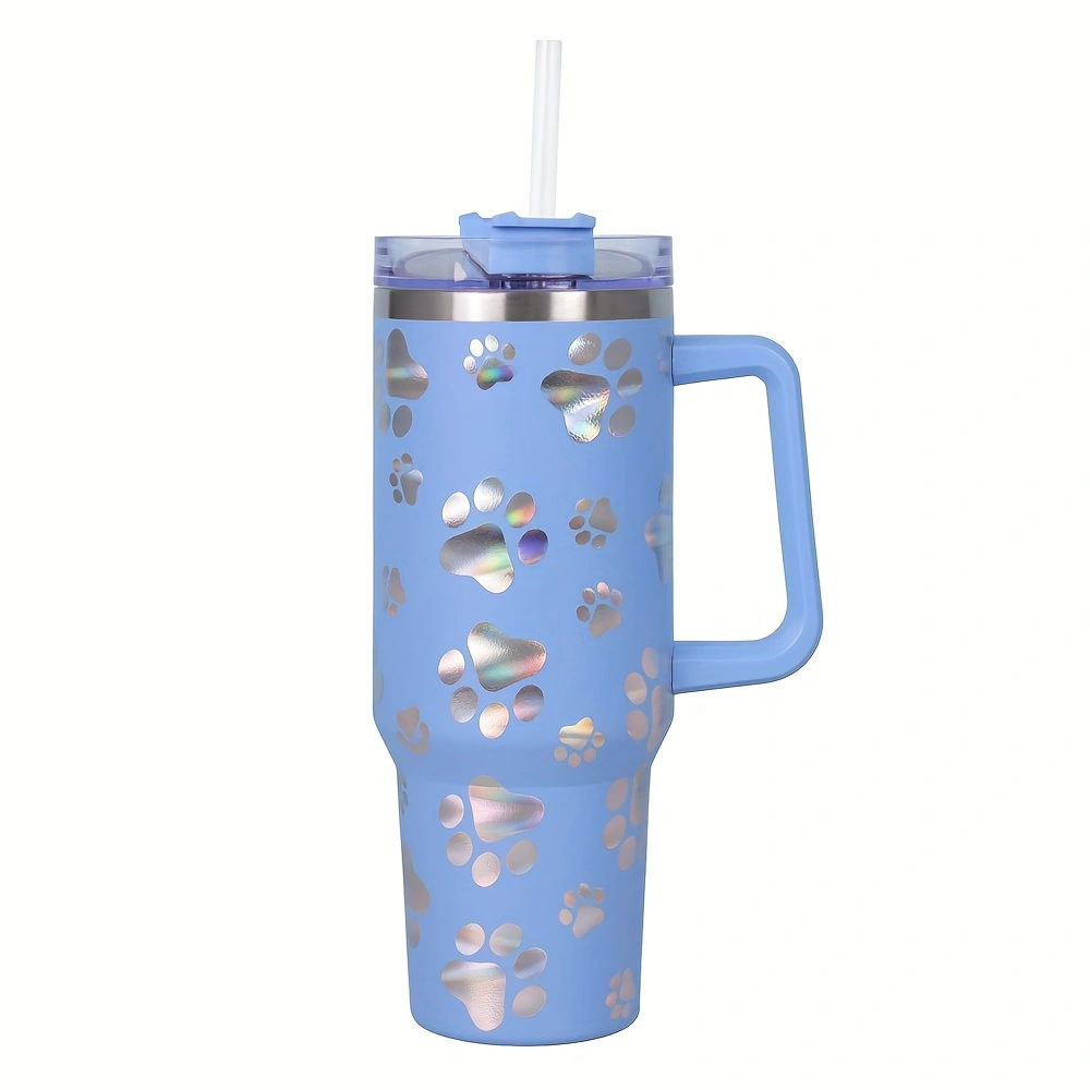 Water Post Cat Paws Azul