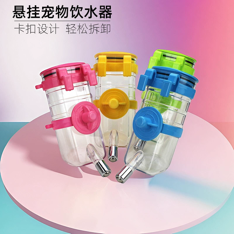 Подвесной дозатор воды для собак и кошек из нержавеющей стали, 350 мл, с шариковым фонтанчиком, принадлежности для животных