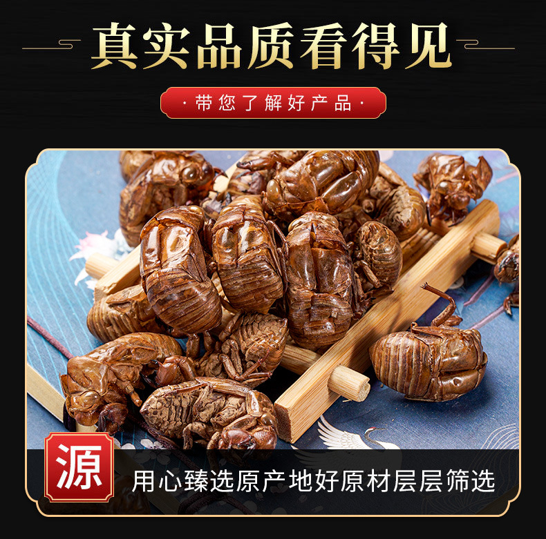 Chan Tui (Cicada Slough) — Washed Dried Cicada Molt for TCM Tea & Decoction key features