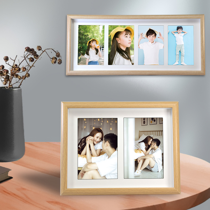 6inch Triple Photo Frame Table Setting, Creative Two-Link and Four-Link Combination Photo Frame, Simple Splicing Wedding Photo Art Photo Frame 6inch Triple Photo Frame Table Setting, Creative Two-Link and Four-Link Combination Photo Frame, Simple Splicing Wedding Photo Art Photo Frame