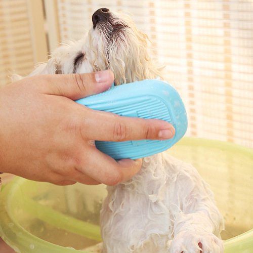 Cross-border pet bathing brush dog cat bathing cleaning massage combing brush pet supplies manufacturer wholesale