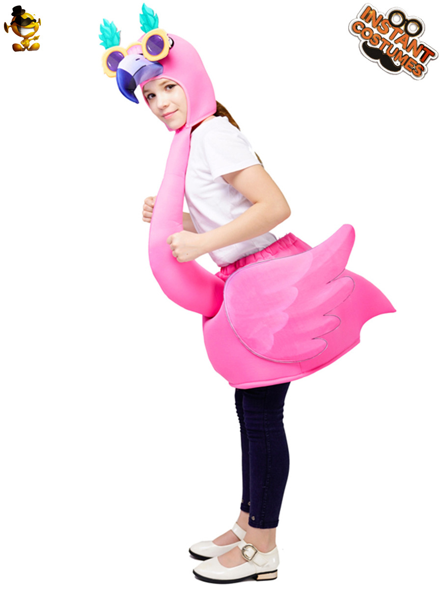 De Halloween para niños Flamingo traje carnaval fiesta Cosplay traje mascarada etapa