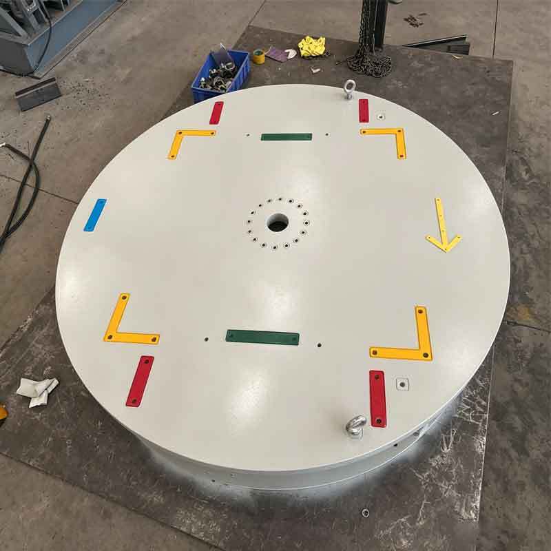 Heavy-duty rotating workbench for factories, electric circular rotating platform, vehicle turn-around rotating chassis