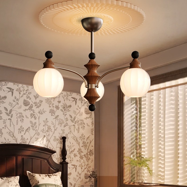 Medieval estilo dormitorio comedor de cabecera lámpara retro vestíbulo 2024 nueva lámpara de frijoles mágicos luces de diseño de alto nivel