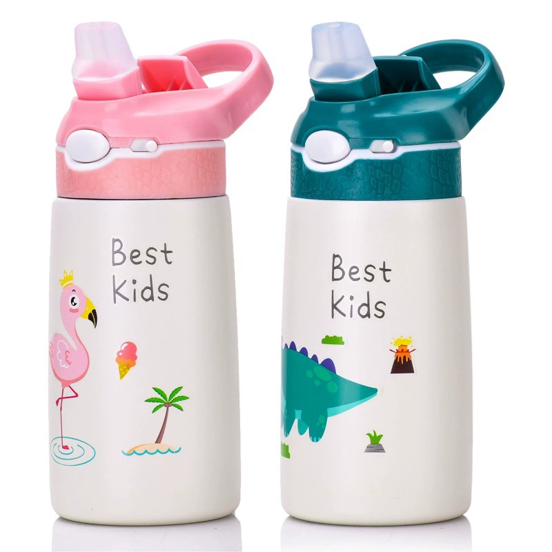 Маленькая красивая детская чашка-термос с мультяшным милым утконосом, поилочная чашка 316 из нержавеющей стали, детский чайник для Школьного сезона